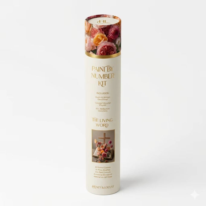 Christian Paint by Number Kit with Devotional - The Living Word